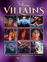cover Disney Villains piano sheet music cover
